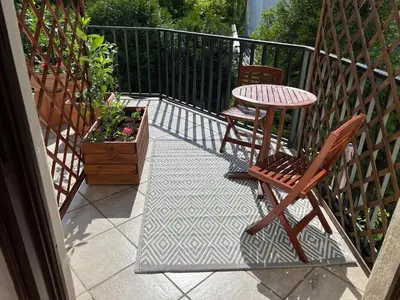 Balkon lub taras w obiekcie Wawabed Aparthotel