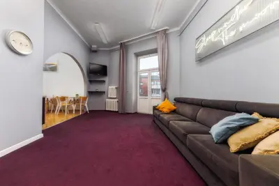 Część wypoczynkowa w obiekcie Moon Hostel Warszawa