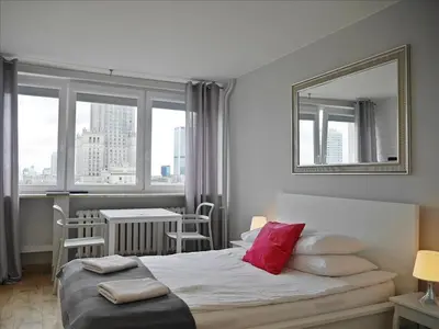 Łóżko lub łóżka w pokoju w obiekcie Bagno 154 City centre