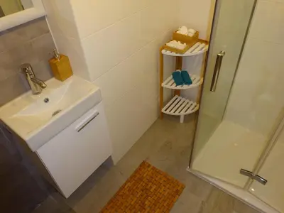 Łazienka w obiekcie Apartament Nikola