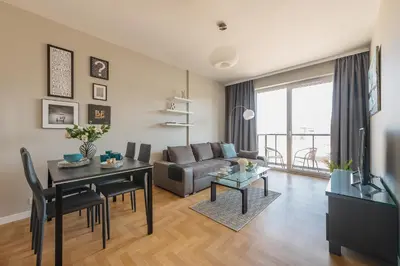 Część wypoczynkowa w obiekcie P&O Apartments KONSTRUKTORSKA Mokotów