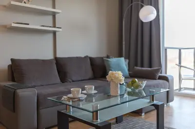 Część wypoczynkowa w obiekcie P&O Apartments KONSTRUKTORSKA Mokotów