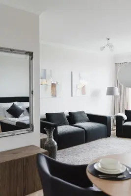 Część wypoczynkowa w obiekcie LuxLux Apartments Metro Slodowiec