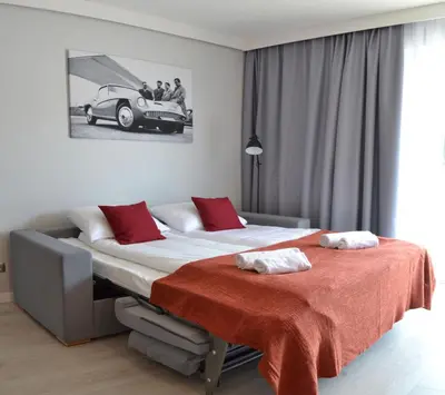 Łóżko lub łóżka w pokoju w obiekcie Smart2Stay Apartamenty