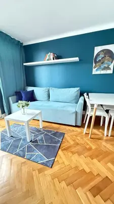 Część wypoczynkowa w obiekcie Beloved Warsaw Apartments- Aleja Jana Pawła II