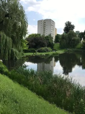 Widok na rzekę nieopodal tego apartamentu