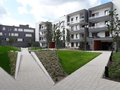 Budynek, w którym mieści się apartament