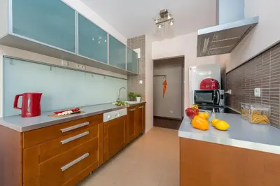 Kuchnia lub aneks kuchenny w obiekcie P&O Serviced apartments CH ARKADIA 2