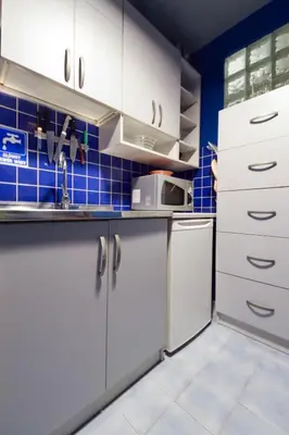 Kuchnia lub aneks kuchenny w obiekcie ShortStayPoland Srebrna (B36)