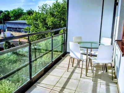 Balkon lub taras w obiekcie Vitalia Apart Rooms Bobrowiecka
