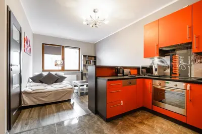 Kuchnia lub aneks kuchenny w obiekcie P&O Serviced Apartments GOCLAW