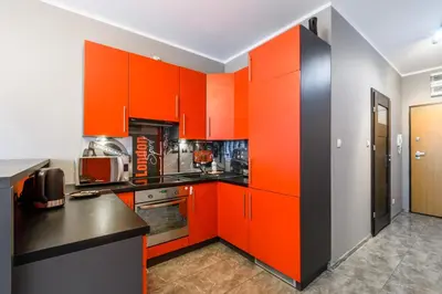 Kuchnia lub aneks kuchenny w obiekcie P&O Serviced Apartments GOCLAW