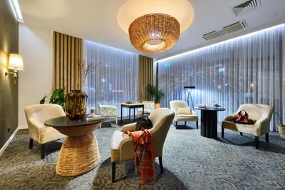 Część wypoczynkowa w obiekcie Arche Hotel Puławska Residence Warszawa