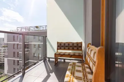 Balkon lub taras w obiekcie Apartamenty Kasprzaka P&O Serviced Apartments
