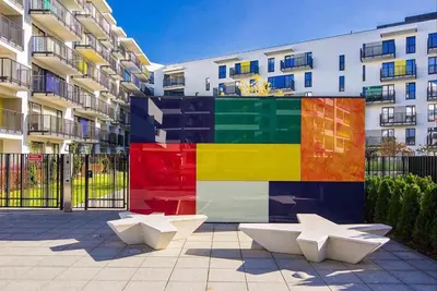 Budynek, w którym mieści się apartament