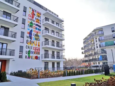Budynek, w którym mieści się apartament