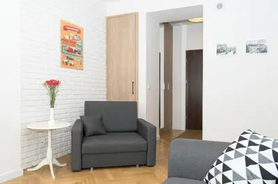 Część wypoczynkowa w obiekcie Old Town Grand Theatre Apartment 2