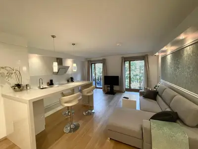 Część wypoczynkowa w obiekcie Luxury PRIMA Apartment City Nowy Świat