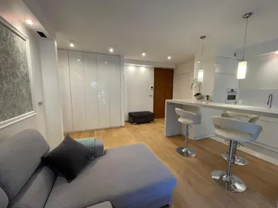 Część wypoczynkowa w obiekcie Luxury PRIMA Apartment City Nowy Świat