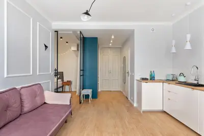 Kuchnia lub aneks kuchenny w obiekcie Premium Designed Apartment - Noakowskiego 16 by Noclegi Renters