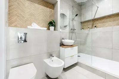 Łazienka w obiekcie ShortStayPoland Krucza (B34)