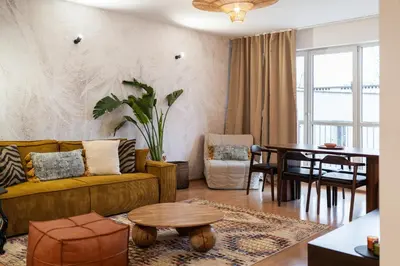 Część wypoczynkowa w obiekcie Warsaw Concierge Saxon Apartment