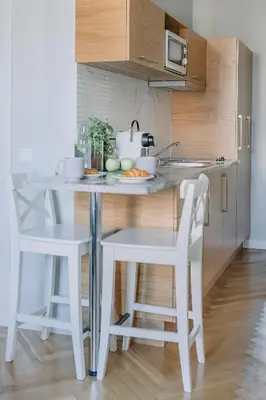 Kuchnia lub aneks kuchenny w obiekcie APARTEL Plac Unii Lubelskiej Studio