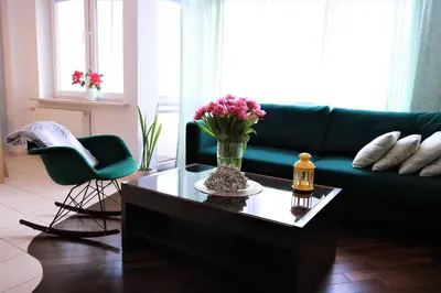 Część wypoczynkowa w obiekcie Stylish and spacious by Cooee Apartments