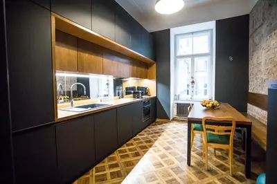 Kuchnia lub aneks kuchenny w obiekcie Warsaw Center 110 m2 Spacious and Elegant Apartment