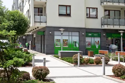 Budynek, w którym mieści się apartament