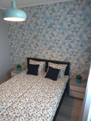 Łóżko lub łóżka w pokoju w obiekcie Apartament Blanka