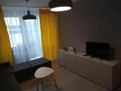 Telewizja i/lub zestaw kina domowego w obiekcie Apartament Blanka