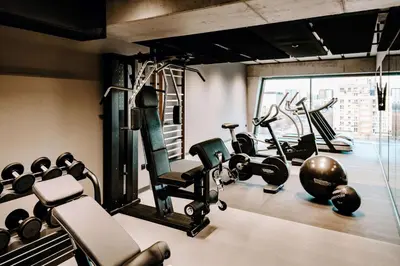 Centrum fitness w obiekcie Vienna House by Wyndham Mokotow Warsaw