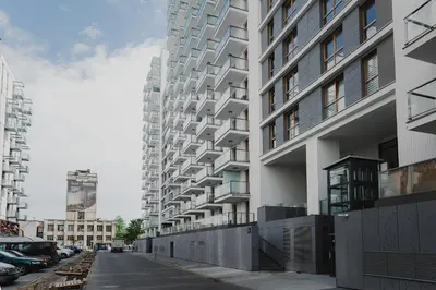 Budynek, w którym mieści się apartament