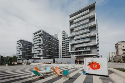 Budynek, w którym mieści się apartament