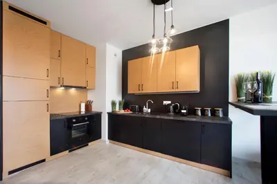 Kuchnia lub aneks kuchenny w obiekcie P&O Business Serviced Apartments CYBERNETYKI