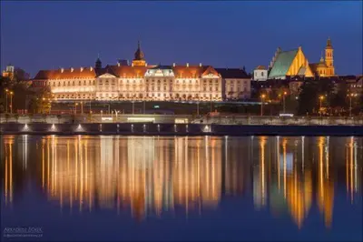 Widok na miasto Warszawa z tego apartamentu