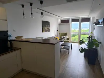 Plan piętra w obiekcie Downtown Apartment