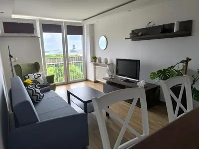 Plan piętra w obiekcie Downtown Apartment