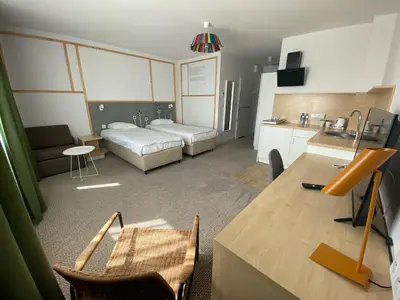 Kuchnia lub aneks kuchenny w obiekcie Arche Hotel Poloneza