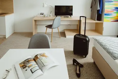 Telewizja i/lub zestaw kina domowego w obiekcie Arche Hotel Poloneza