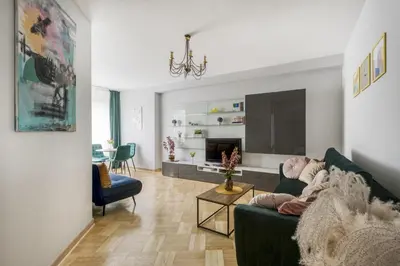 Część wypoczynkowa w obiekcie Gama Great Location & Famili Apartment 120m 2-12 people
