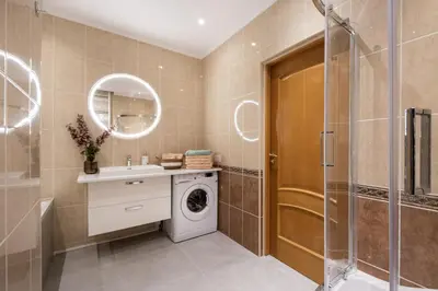 Łazienka w obiekcie Gama Great Location & Famili Apartment 120m 2-12 people