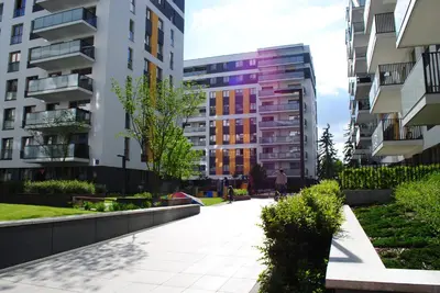 Budynek, w którym mieści się apartament