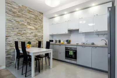 Kuchnia lub aneks kuchenny w obiekcie Warsaw-Aparts Domaniewska