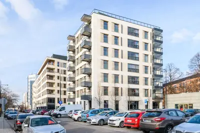 Budynek, w którym mieści się apartament