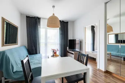 Telewizja i/lub zestaw kina domowego w obiekcie Wagonowa P&O Apartments