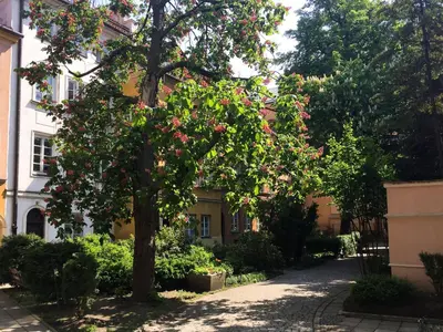 Ogród w obiekcie Red Brick Old Town Apartment
