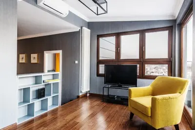 Telewizja i/lub zestaw kina domowego w obiekcie Triton Park Apartments