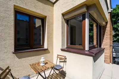 Balkon lub taras w obiekcie Art Apartments